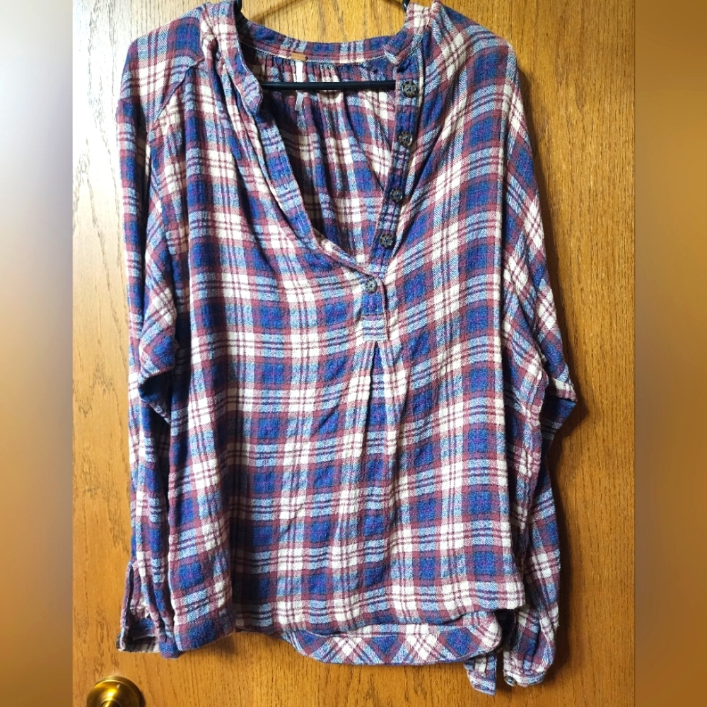 Free People oversized flannel
